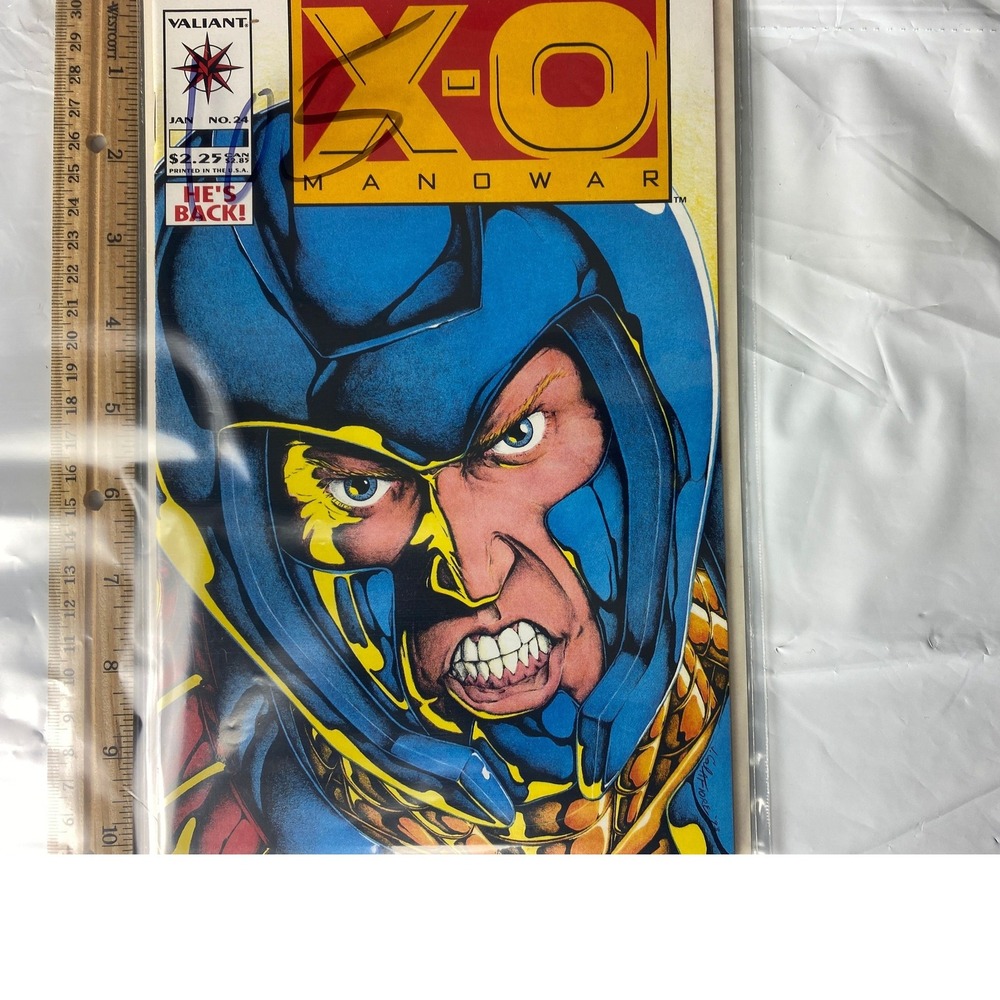 X-O Manowar Comic Book Issue 24 Valiant Comics January 1993 "Hes Back"‎
